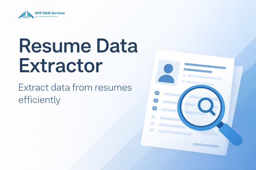 Screenshot of AI Resume Extractor project