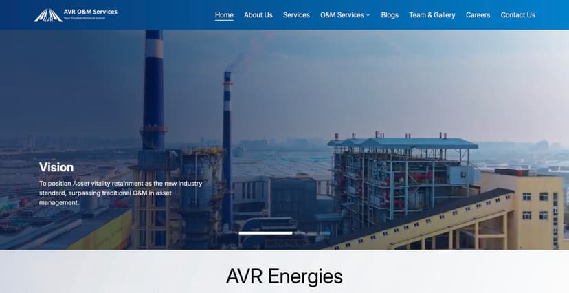 Screenshot of AVR Energies project